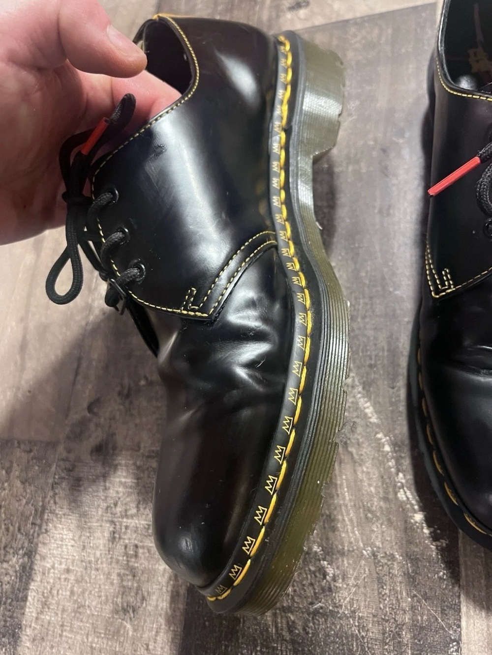 Dr Martens Jean Basquiat Collaboration 1461 release M 10 W 11 no box - Picture 8 of 12